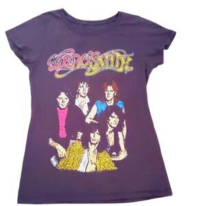 AEROSMITH Rock Band Short Sleeve Tee Size Medium